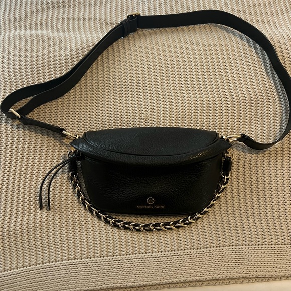Michael Kors Black Leather Crossbody Bag - Picture 4 of 6